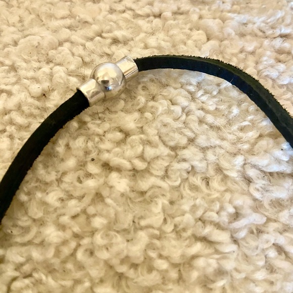 Custom made genuine leather and white Agate set - Picture 6 of 6